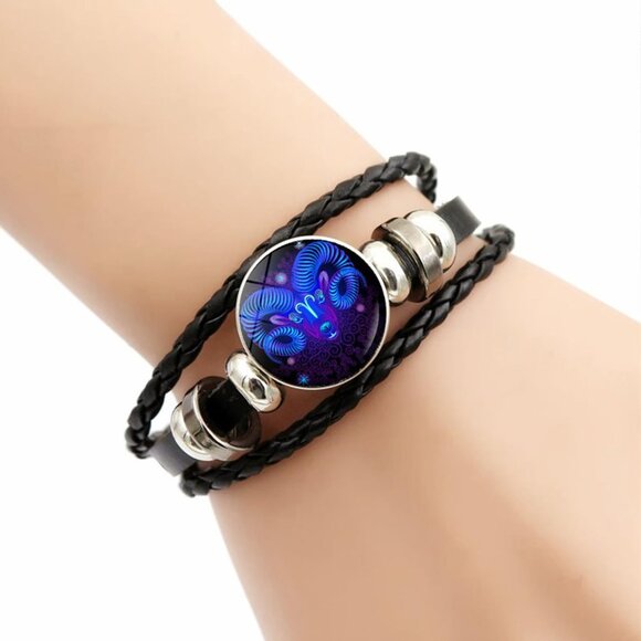 Zodiac Signs Spirit Bracelet Zodiac Bracelet for Women Men Adjustable 12 Constel - Picture 9 of 9